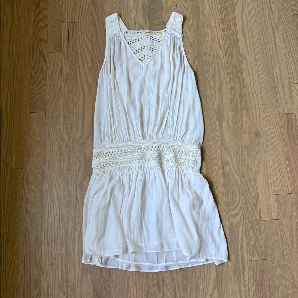 Ramy Brook White Crochet Detail Top - Picture 2 of 4
